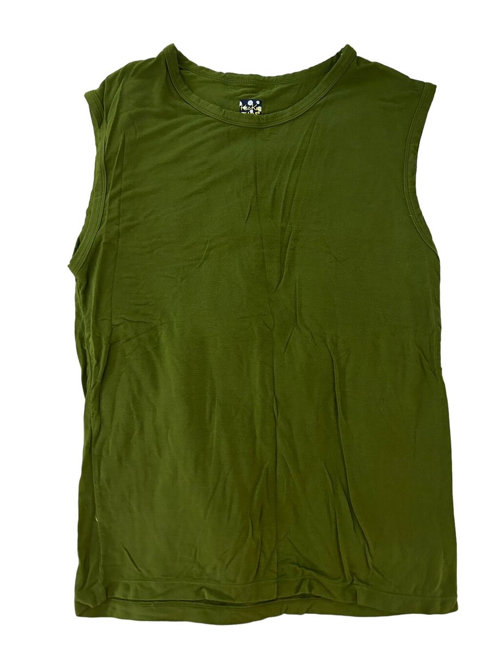 Kickee Pants Olive Green Sleeveless Shirt size 14